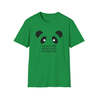 Panda MMA Fight for What You Believe In Graphic Tee – Bold, Stylish, and Perfect for Every Fighter Front & Back Design