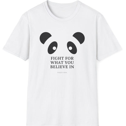 Panda MMA Fight for What You Believe In Graphic Tee – Bold, Stylish, and Perfect for Every Fighter Front & Back Design