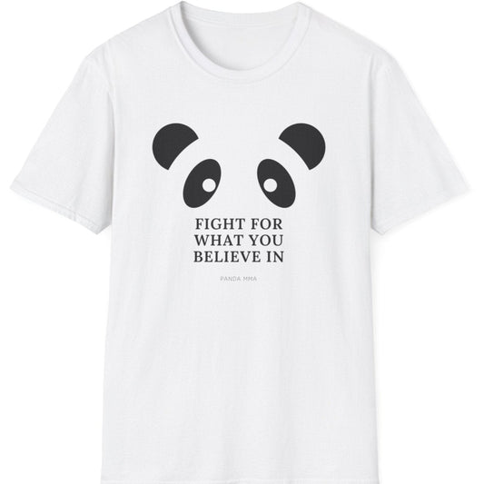 Panda MMA Fight for What You Believe In Graphic Tee – Bold, Stylish, and Perfect for Every Fighter Front & Back Design