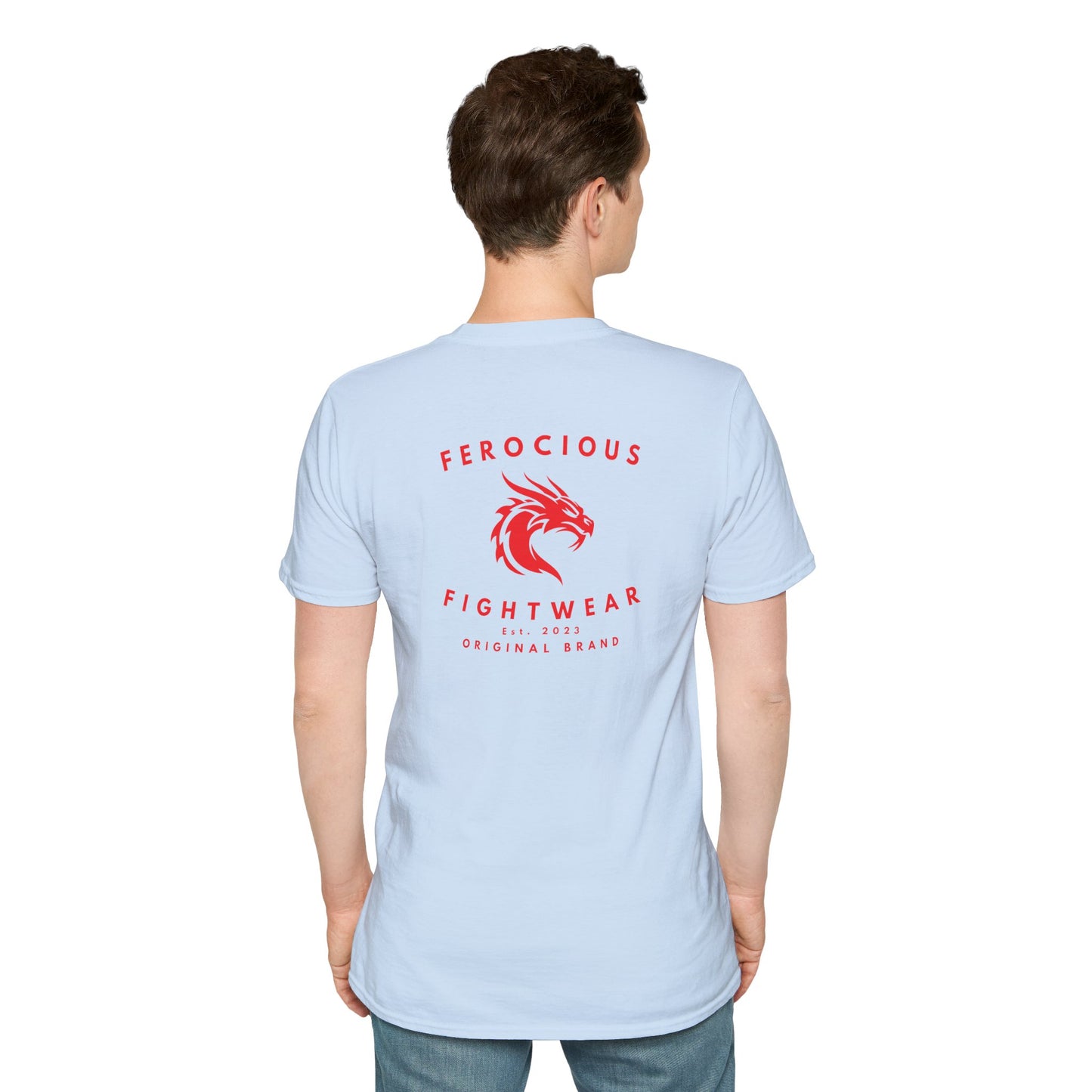 Ferocious Dragon Origins T-Shirt - Light Blue