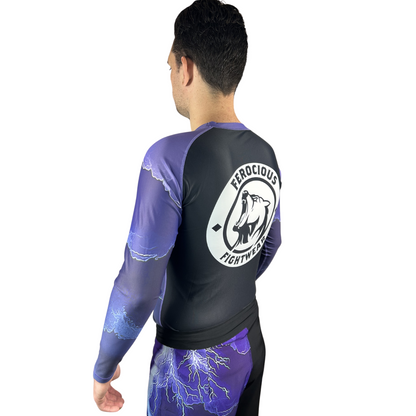 LIGHTNING STRIKE MENS LONG SLEEVE RASHGUARD