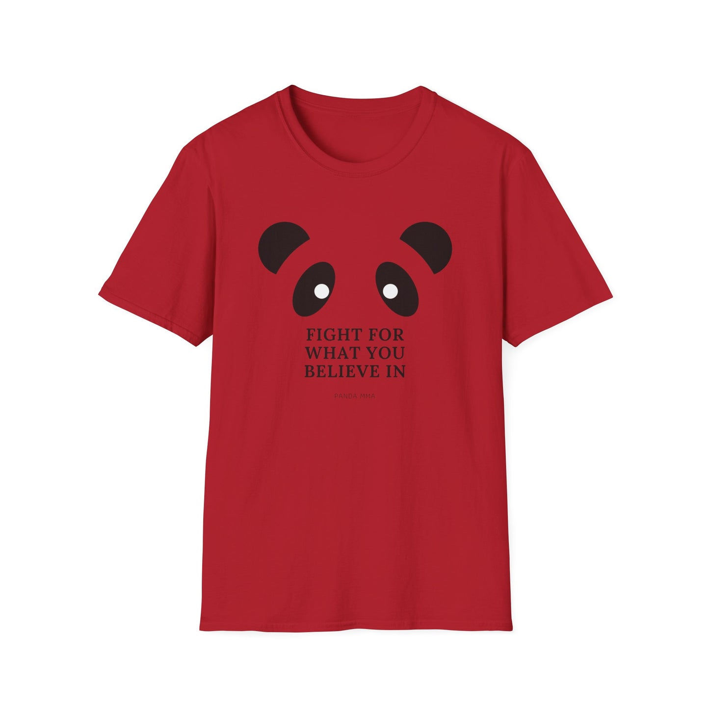 Panda MMA Fight for What You Believe In Graphic Tee – Bold, Stylish, and Perfect for Every Fighter Front & Back Design