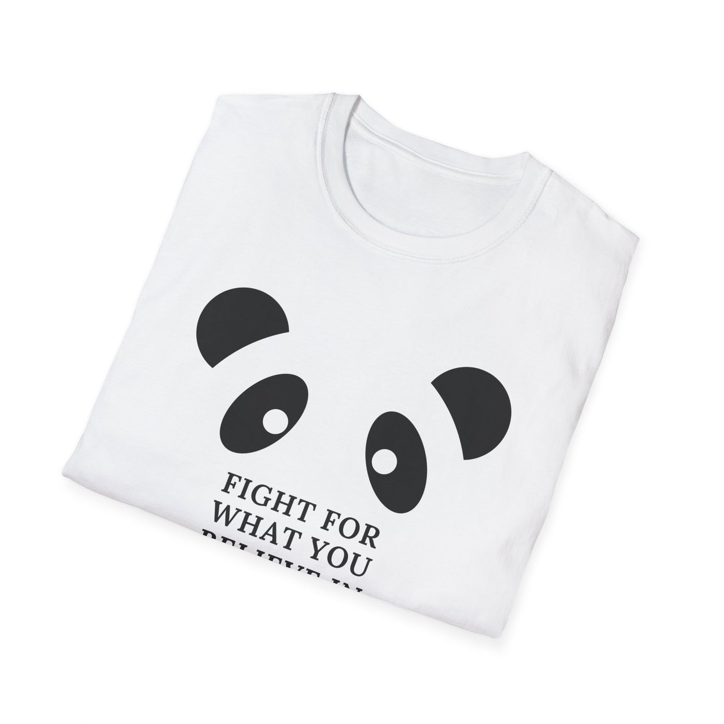 Panda MMA Fight for What You Believe In Graphic Tee – Bold, Stylish, and Perfect for Every Fighter Front & Back Design