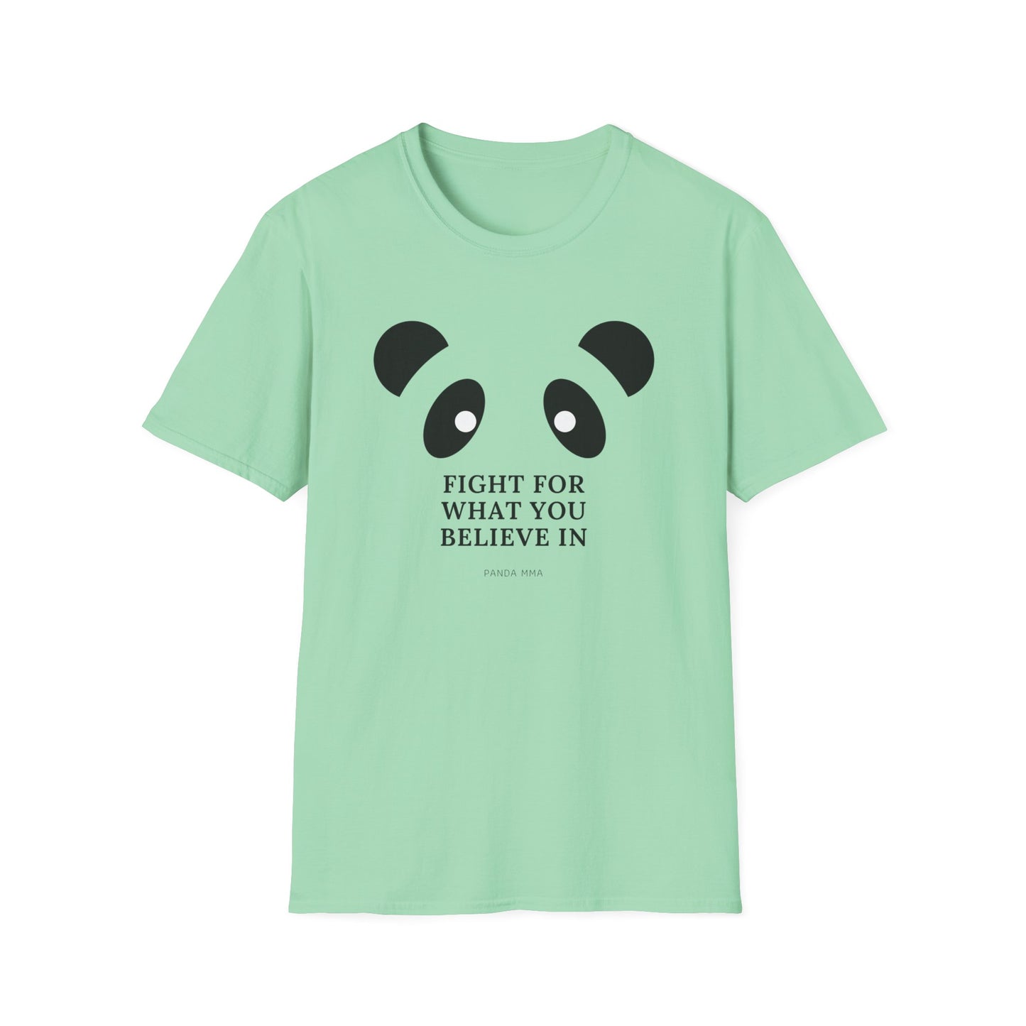 Panda MMA Fight for What You Believe In Graphic Tee – Bold, Stylish, and Perfect for Every Fighter Front & Back Design