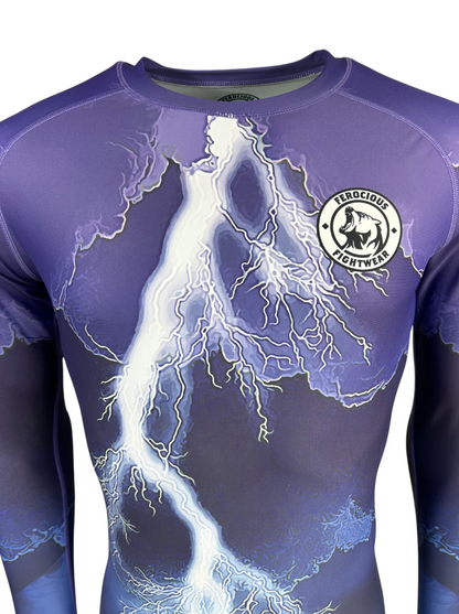 LIGHTNING STRIKE MENS LONG SLEEVE RASHGUARD