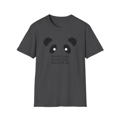 Panda MMA Fight for What You Believe In Graphic Tee – Bold, Stylish, and Perfect for Every Fighter Front & Back Design