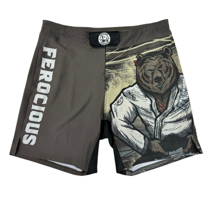 WOMENS FIGHTING BEAR MMA SHORTS