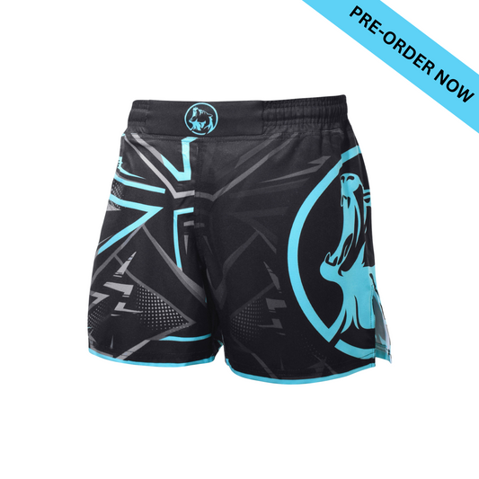 Arrows - Electric Black and Blue Hybrid Shorts