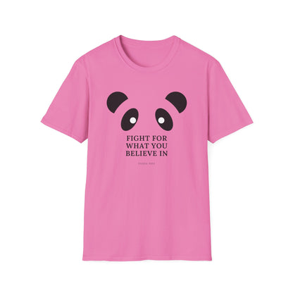 Panda MMA Fight for What You Believe In Graphic Tee – Bold, Stylish, and Perfect for Every Fighter Front & Back Design