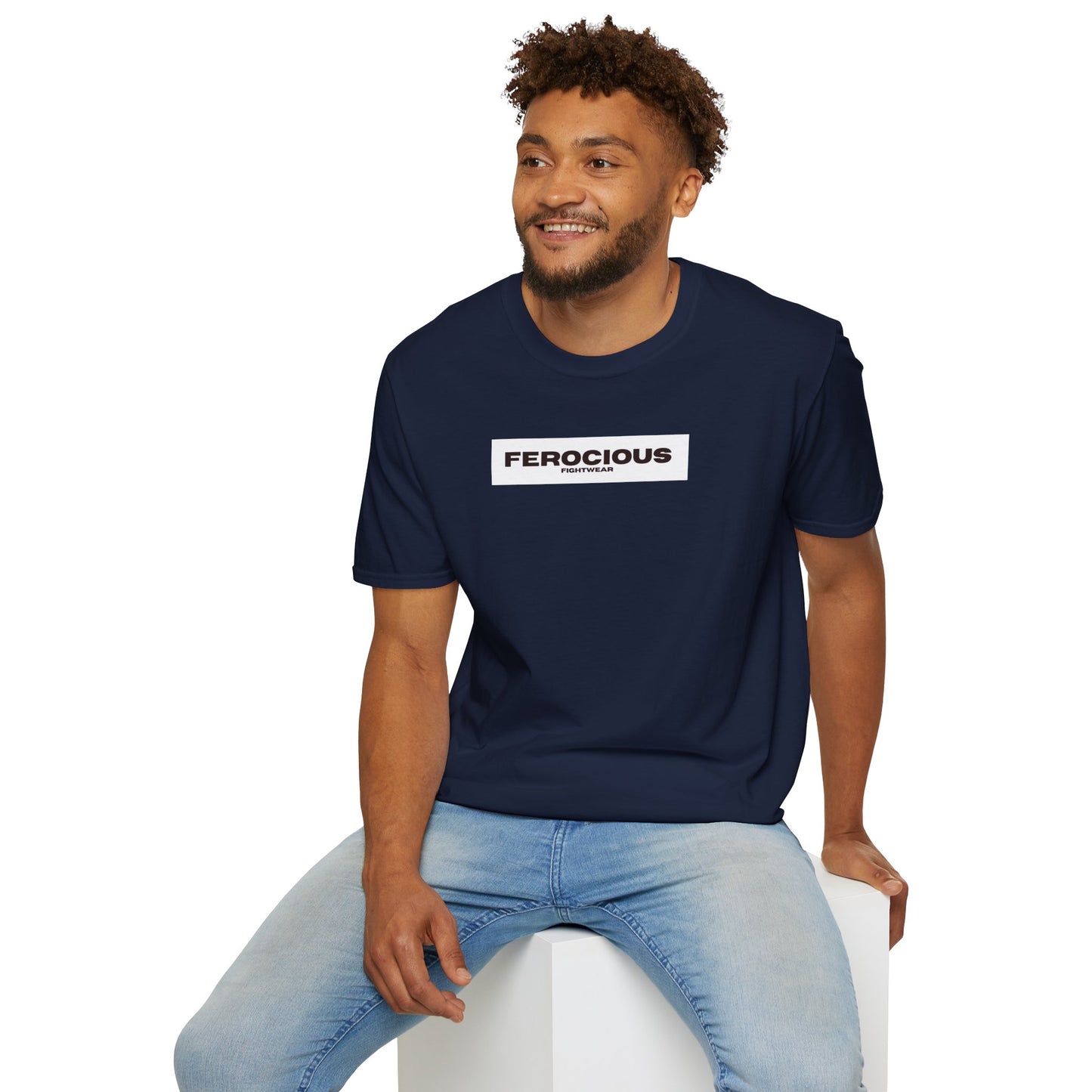 Ferocious Fightwear Box T-Shirt - Navy