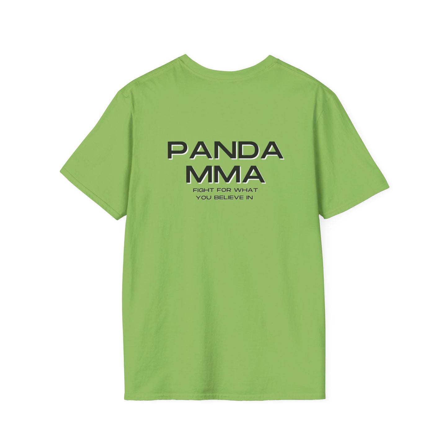 Panda MMA Logo Graphic Tee – Bold, Stylish, and Perfect for Every Fighter Front & Back Design