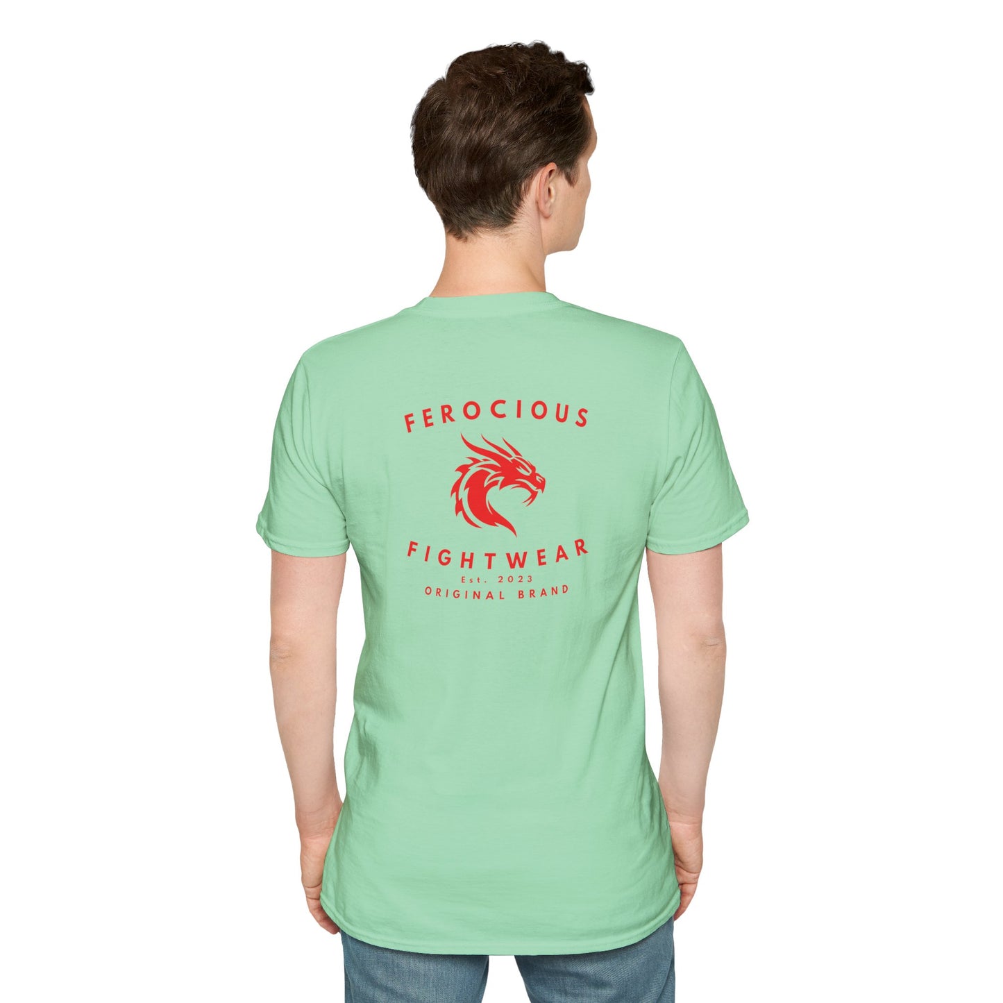 Ferocious Dragon Origins T-Shirt - Mint Green