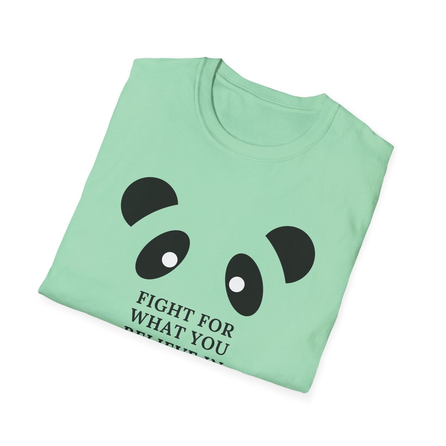 Panda MMA Fight for What You Believe In Graphic Tee – Bold, Stylish, and Perfect for Every Fighter Front & Back Design