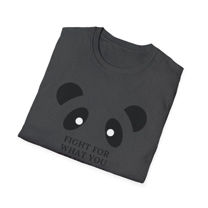 Panda MMA Fight for What You Believe In Graphic Tee – Bold, Stylish, and Perfect for Every Fighter Front & Back Design