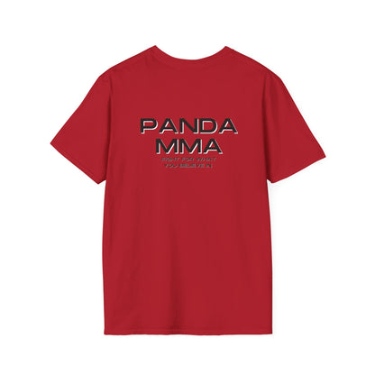 Panda MMA Logo Graphic Tee – Bold, Stylish, and Perfect for Every Fighter Front & Back Design