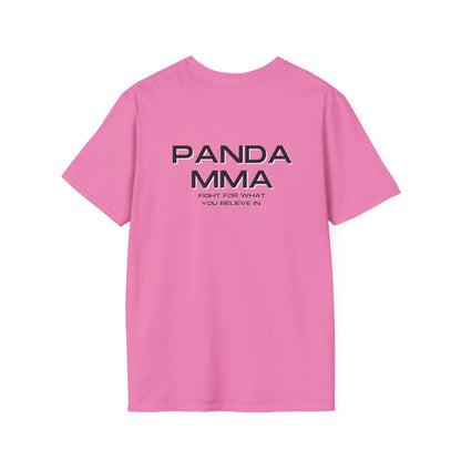 Panda MMA Logo Graphic Tee – Bold, Stylish, and Perfect for Every Fighter Front & Back Design