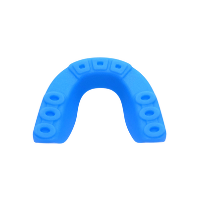 LIGHT BLUE AND WHITE ADULT MOUTHGUARD