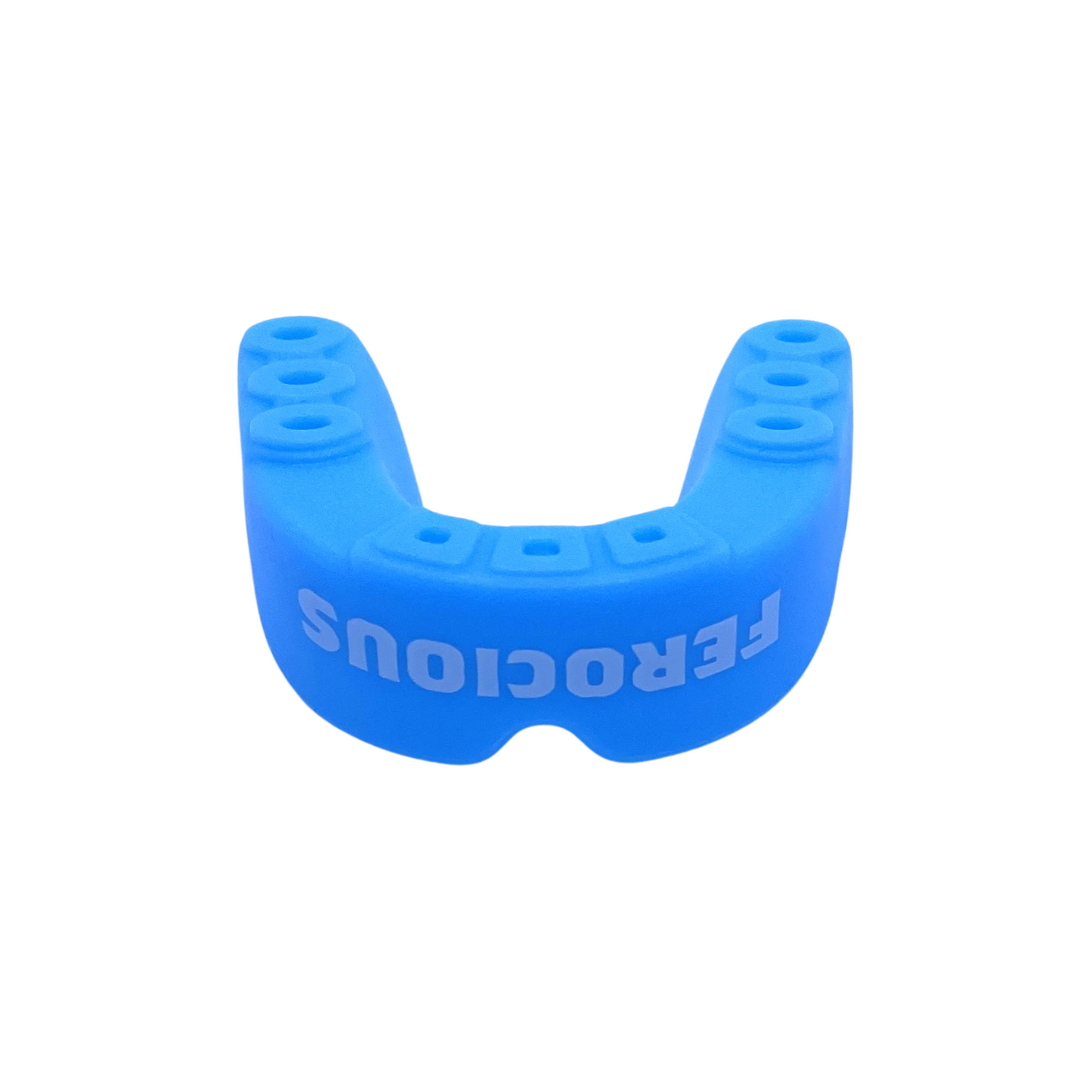 LIGHT BLUE AND WHITE ADULT MOUTHGUARD