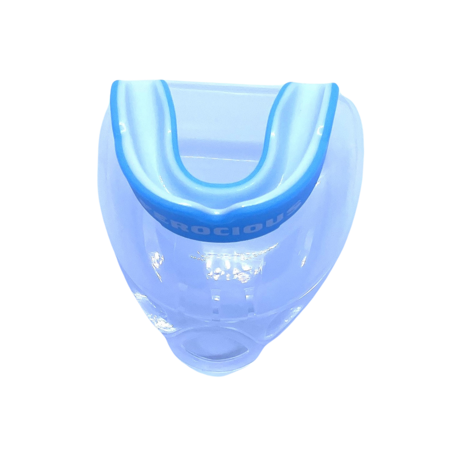 LIGHT BLUE AND WHITE ADULT MOUTHGUARD