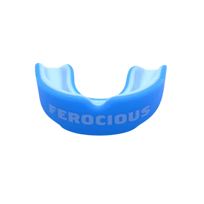 LIGHT BLUE AND WHITE ADULT MOUTHGUARD