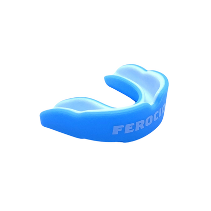 LIGHT BLUE AND WHITE ADULT MOUTHGUARD