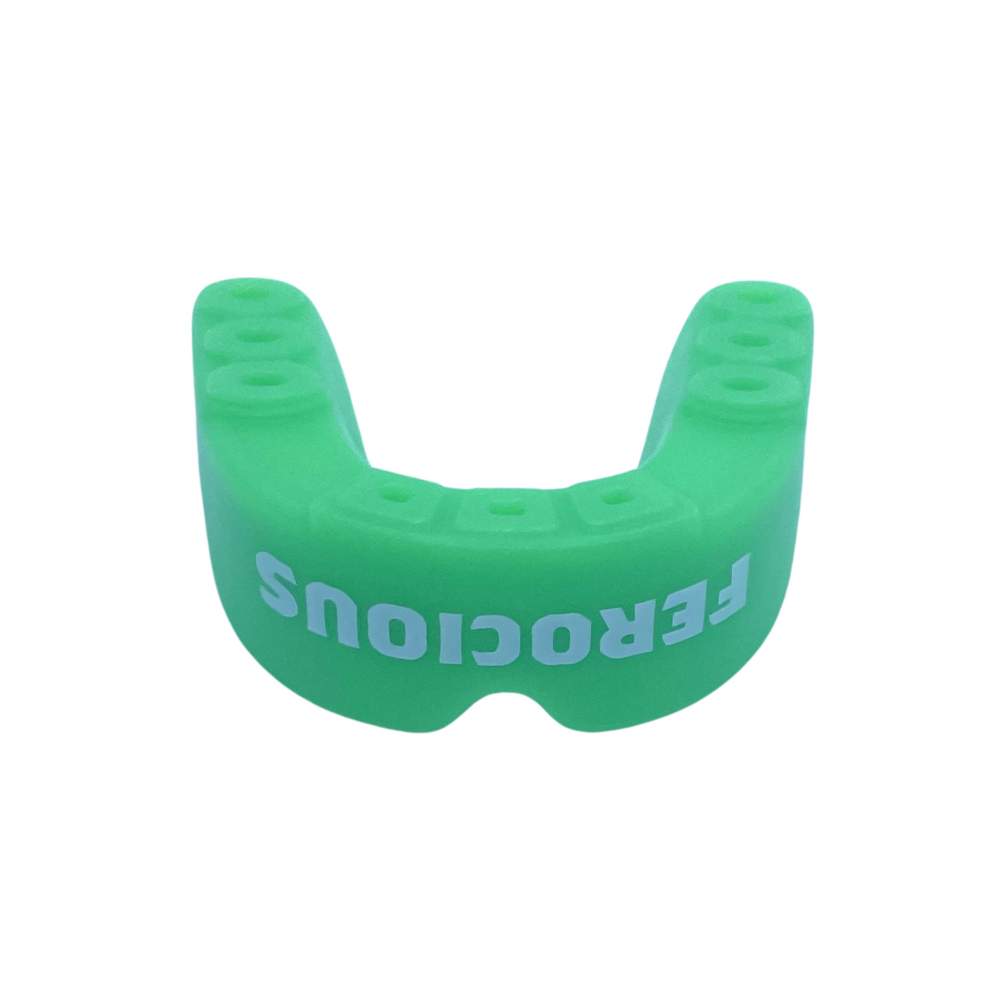 GREEN AND WHITE ADULT MOUTHGUARD