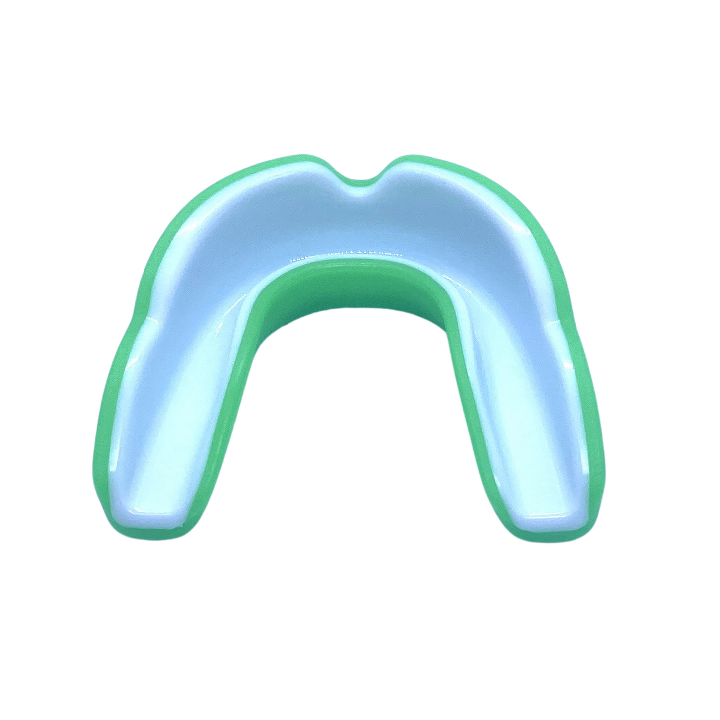 GREEN AND WHITE ADULT MOUTHGUARD