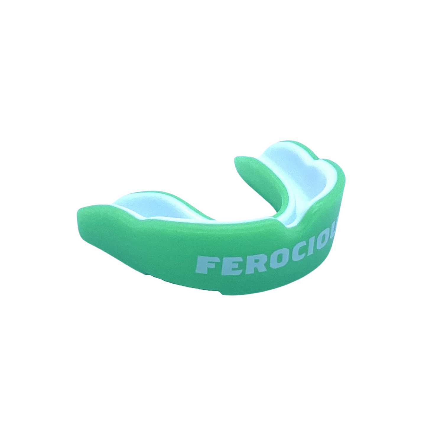 GREEN AND WHITE ADULT MOUTHGUARD