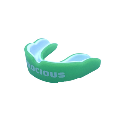 GREEN AND WHITE ADULT MOUTHGUARD