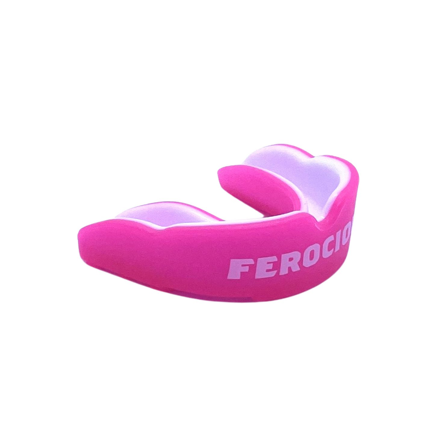 PINK AND WHITE ADULT MOUTHGUARD