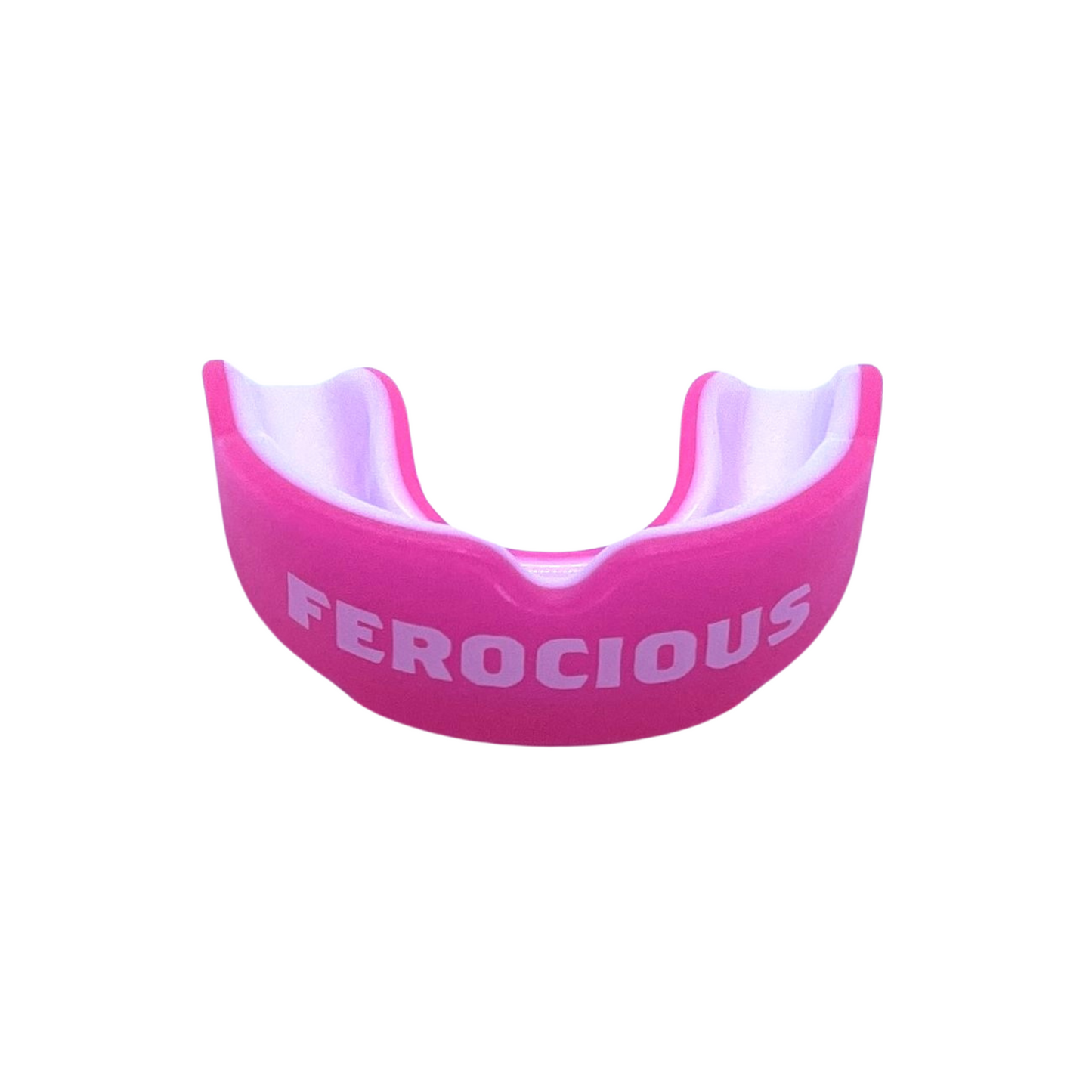 PINK AND WHITE ADULT MOUTHGUARD