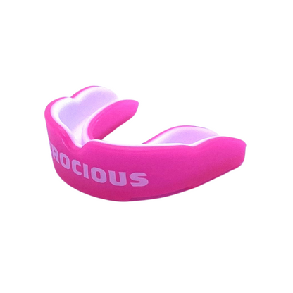 PINK AND WHITE ADULT MOUTHGUARD