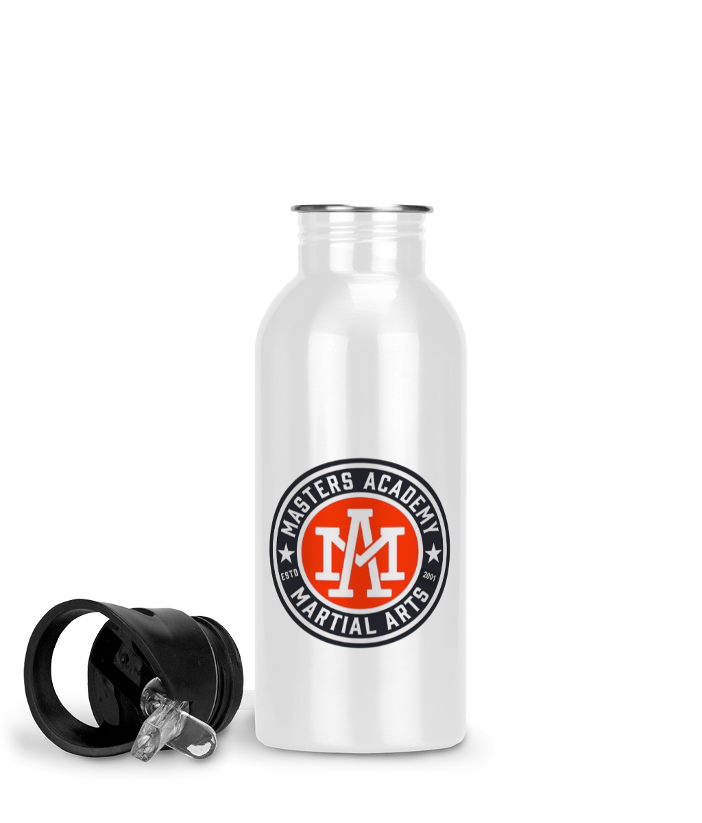 Gym Fitness Water Bottle 600ml Masters Academy Logo